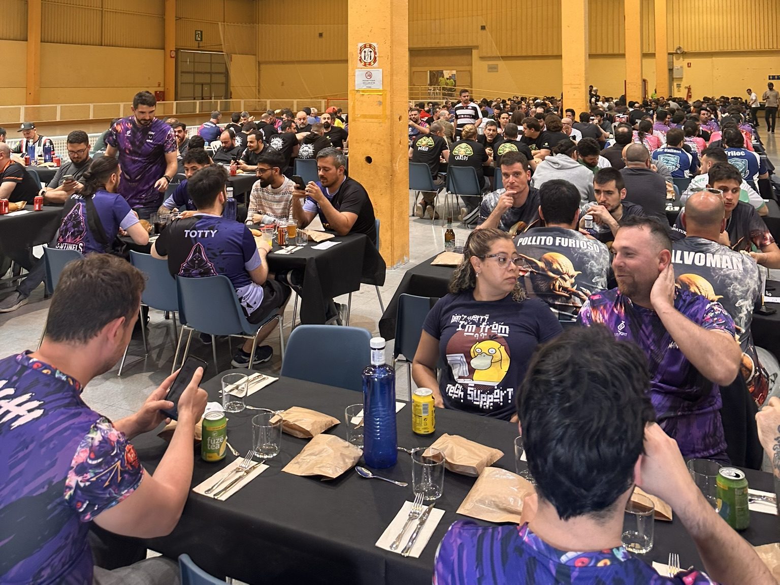 Vista general del dinar de dissabte